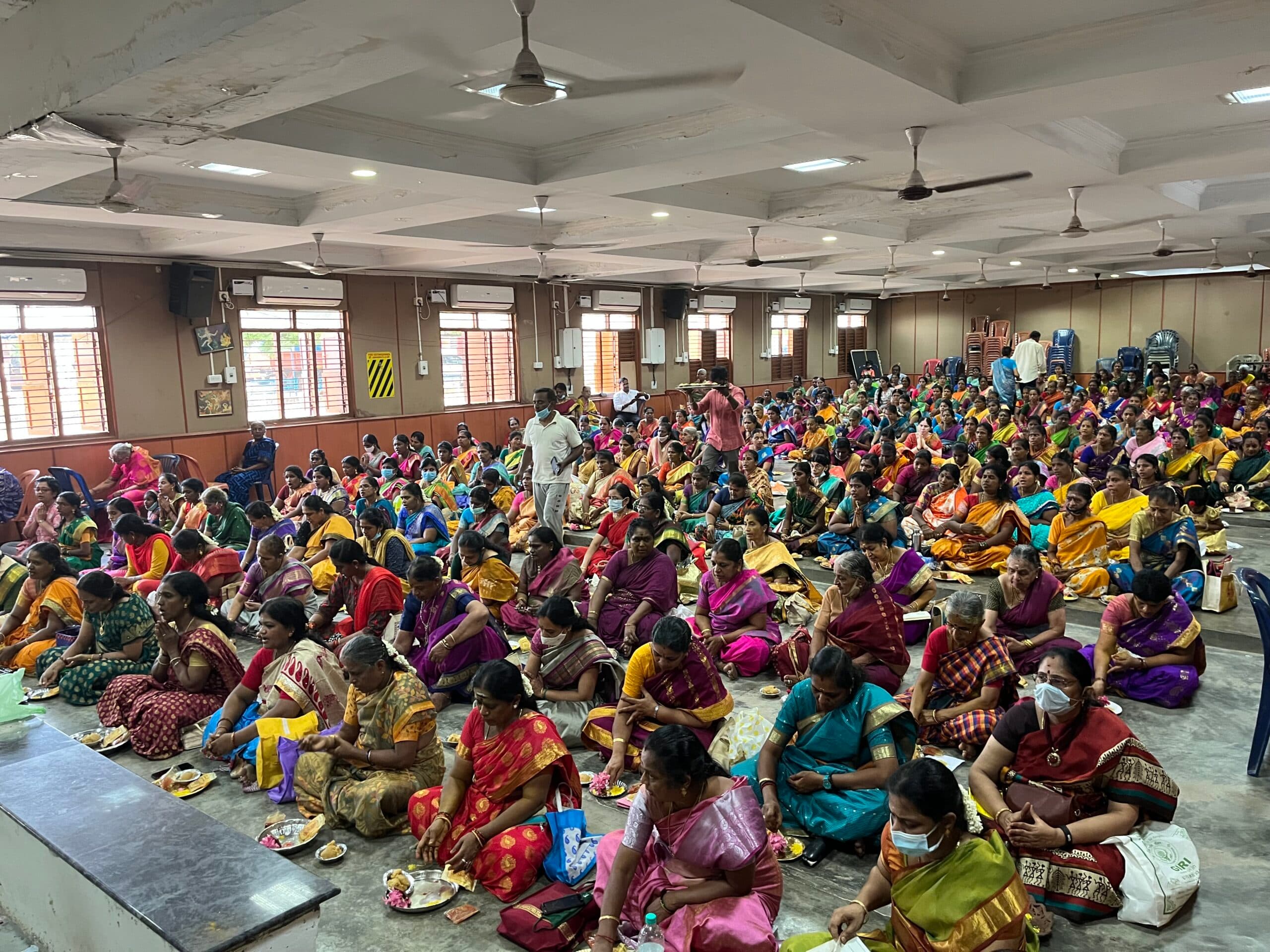 Devotees at a programme